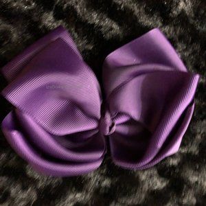 Plum 6" Double Stacked Boutique Bows  5B2008  Handmade NWT Boutique